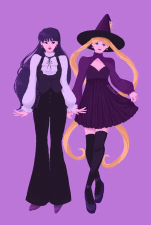 rei &amp; usagi in costumes